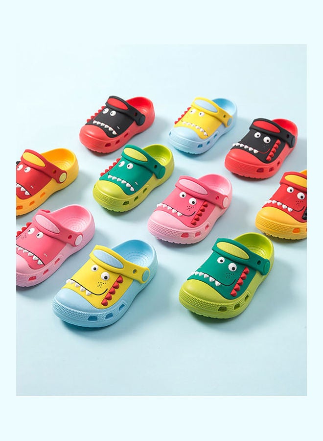 Summer Kids Baby Sandals Children Dinosaur Beach Slippers Holes Breathable Shoes Pink