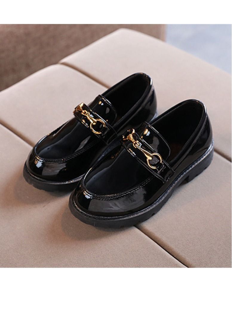 Children's Black British Soft Soled Performance Shoes Black