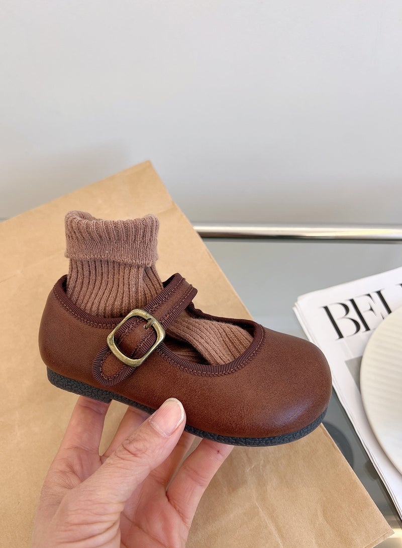 Children's Comfortable And Wear-Resistant New Leather Shoes