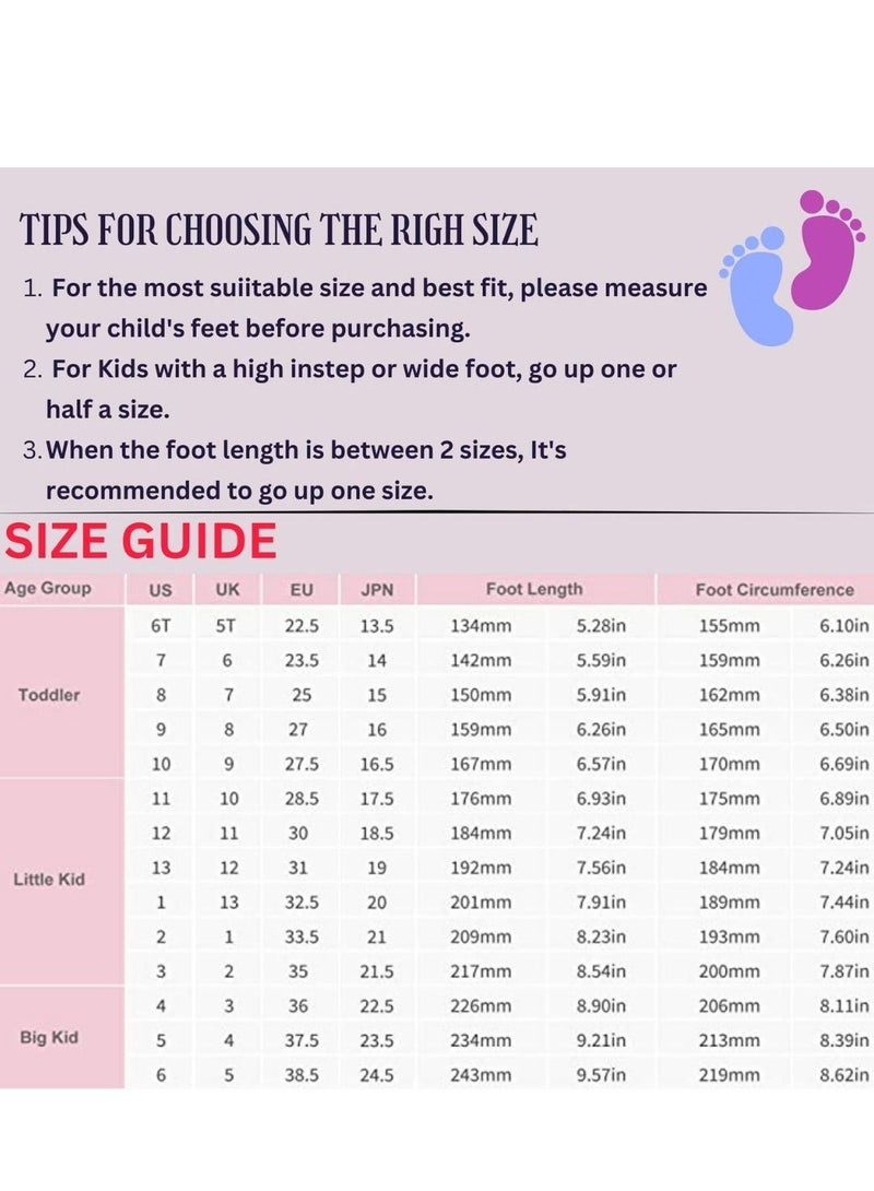 Girls and Kids School Shoes | Soft Bottom, Hook and Loop, Flats & Lightweight for Little Kid | Casual Baby Girl Shoes for Party, School Uniform, Black Dress & Wedding Dress