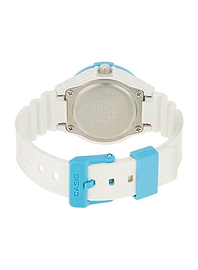 girls Water Resistant Resin Analog Watch LRW200H-2B - 39 mm - White