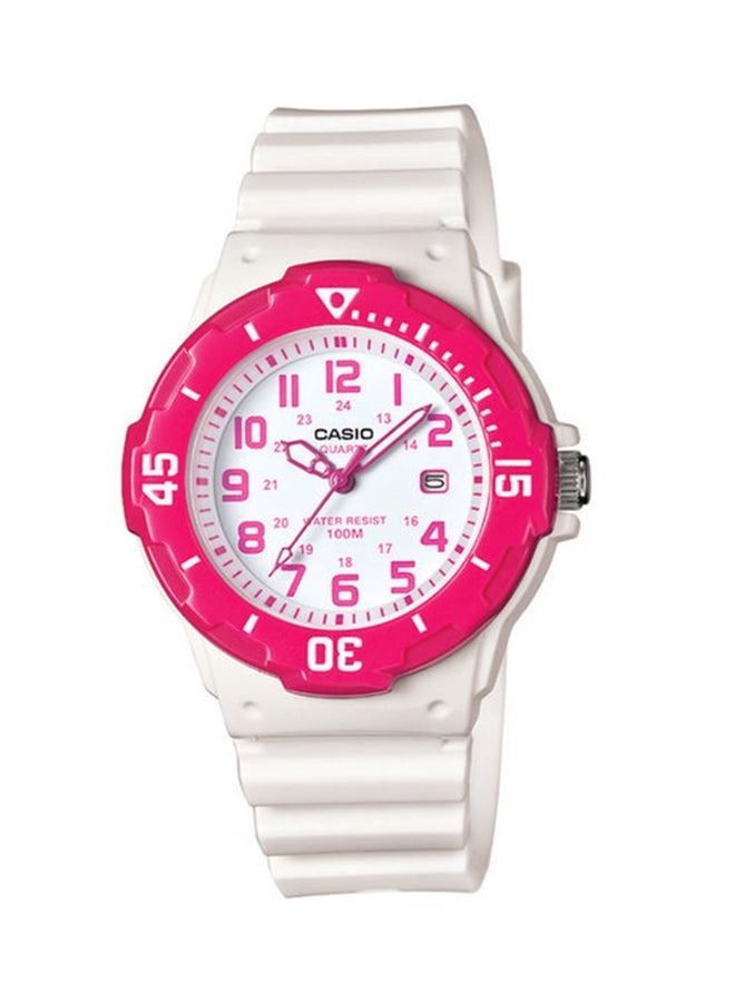 Kids' Water Resistant Analog Watch LRW200H4BVDF - 34 mm - White