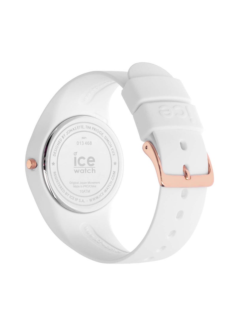 ICE-WATCH - ICE lo White Pink - Women's Wristwatch with Silicon Strap 013431