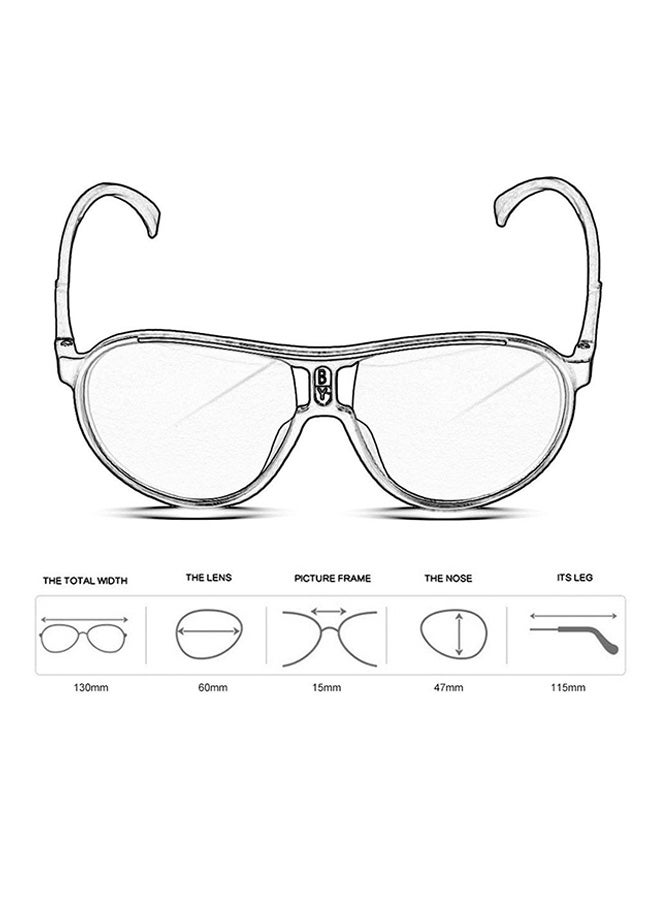 Kids' Full Rim Aviator Sunglasses