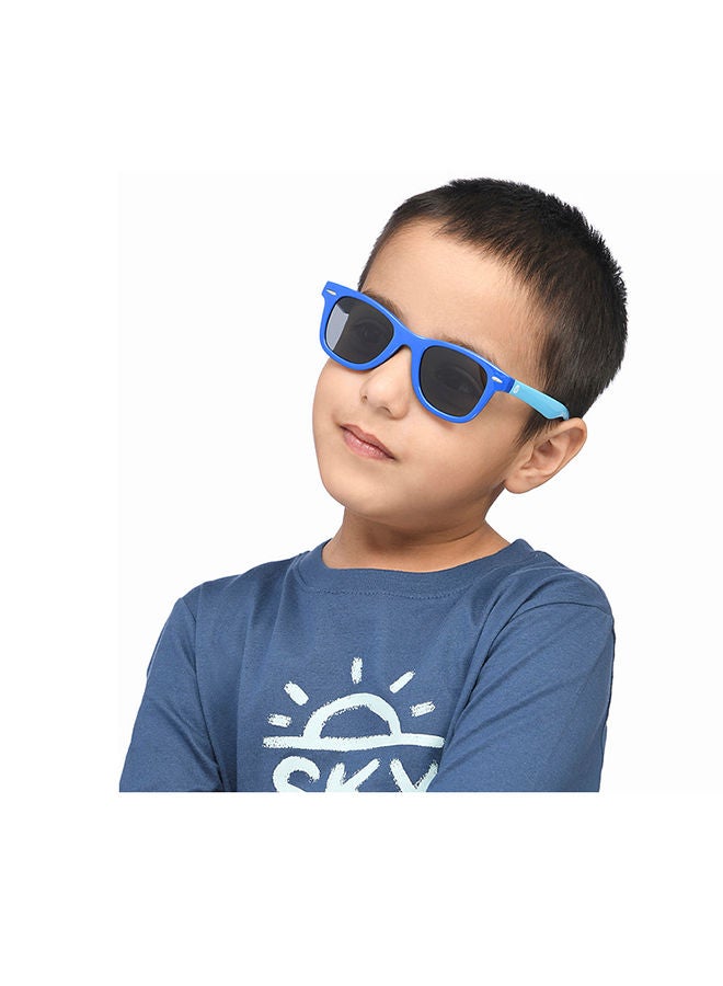 Kids Unisex Wayfarer Shape Sunglasses - HP S15814M - Lens Size: 42 Mm