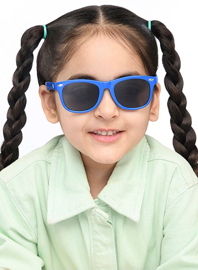 Kids Unisex Wayfarer Shape Sunglasses - HP S15810M - Lens Size: 47 Mm