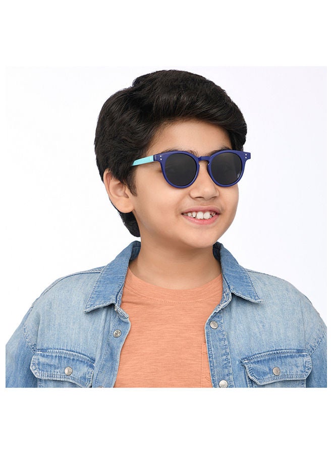 Kid's Unisex Round Shape Sunglasses - HP S15813L - Lens Size: 43 Mm