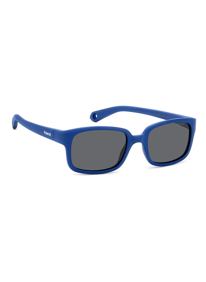 Kids Unisex Polarized Rectangular Sunglasses - Pld K008/S Blue Millimeter - Lens Size: 44 Mm