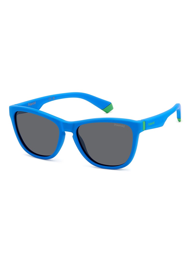 Kids Unisex Polarized Rectangular Sunglasses - Pld 8056/S Blue Millimeter - Lens Size: 49 Mm