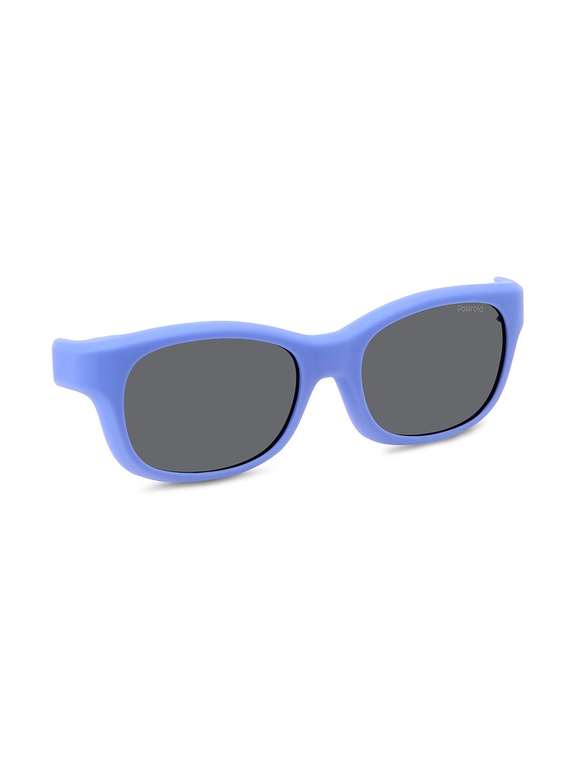 Kids Unisex Polarized Rectangular Sunglasses - Pld K006 Cl-On Violet Millimeter - Lens Size: 45 Mm