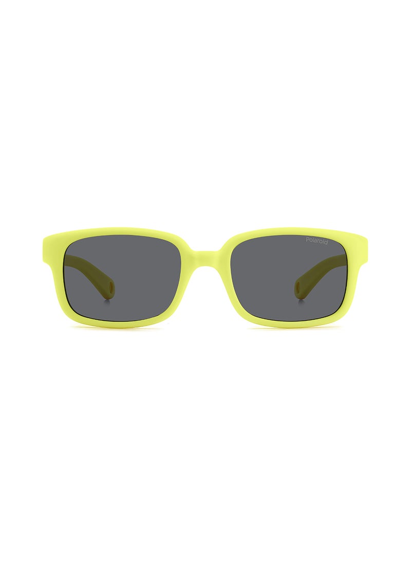 Kids Unisex Polarized Rectangular Sunglasses - Pld K008/S Green Millimeter - Lens Size: 44 Mm