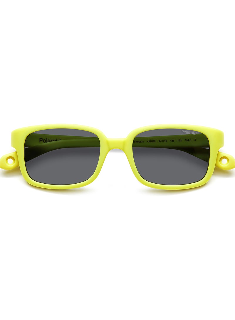 Kids Unisex Polarized Rectangular Sunglasses - Pld K008/S Green Millimeter - Lens Size: 44 Mm