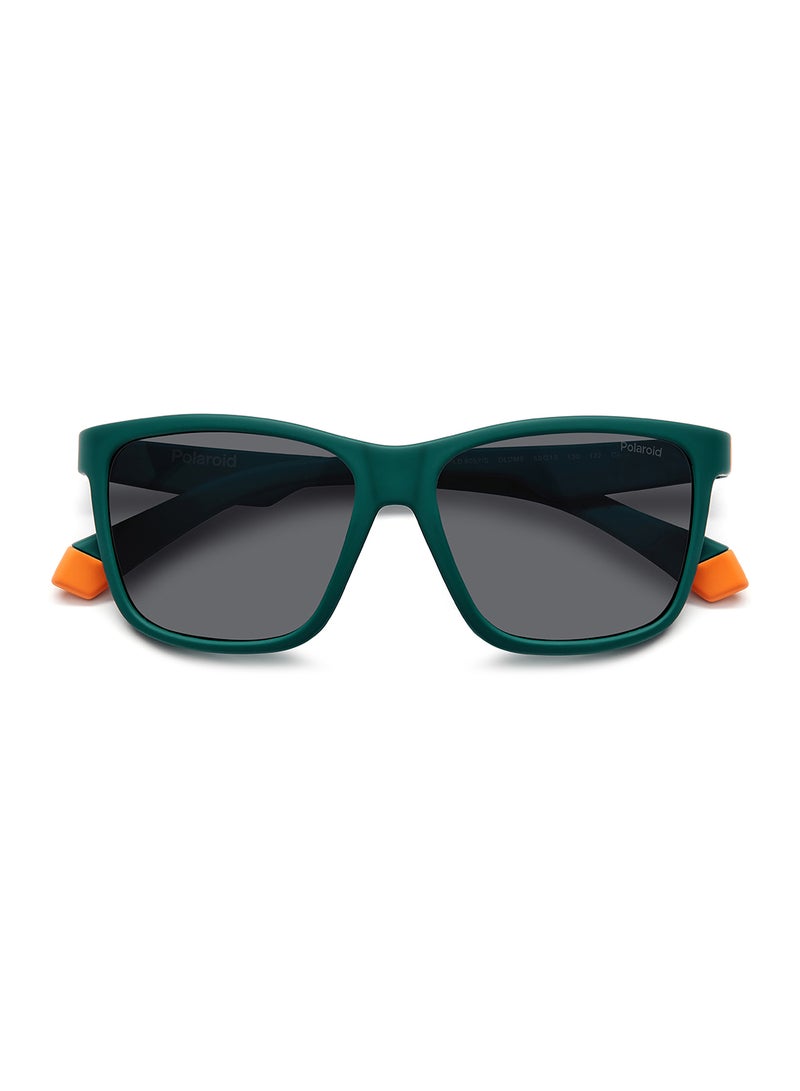 Kids Unisex Polarized Rectangular Sunglasses - Pld 8057/S Green Millimeter - Lens Size: 50 Mm