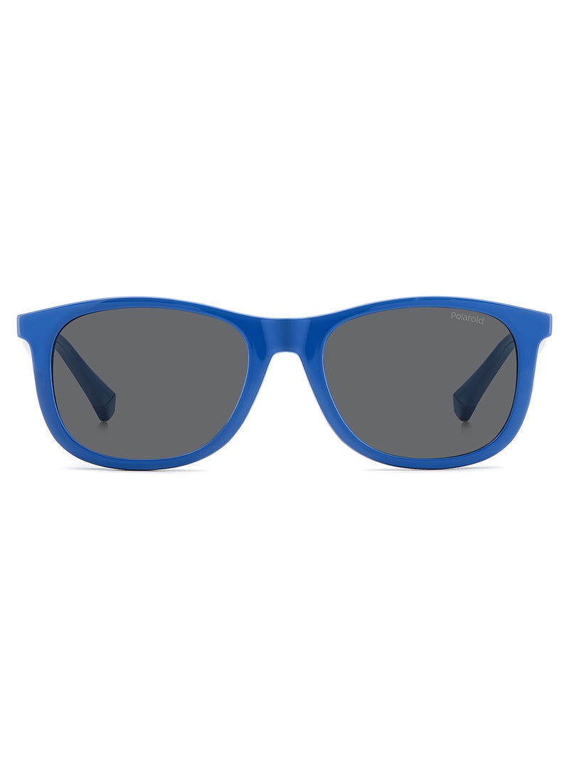 Kids Unisex Polarized Rectangular Sunglasses - Pld 8054/Cs Blue Millimeter - Lens Size: 47 Mm