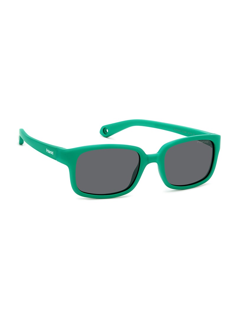 Kids Unisex Polarized Rectangular Sunglasses - Pld K008/S Green Millimeter - Lens Size: 44 Mm