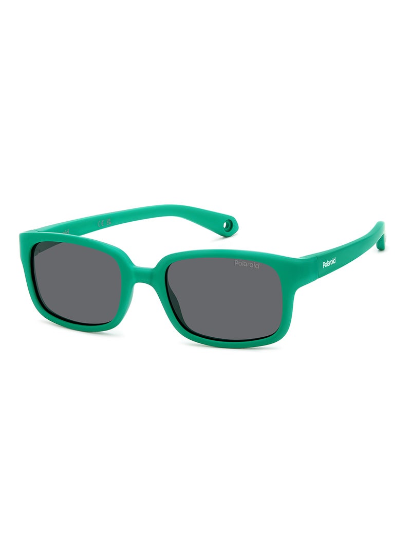 Kids Unisex Polarized Rectangular Sunglasses - Pld K008/S Green Millimeter - Lens Size: 44 Mm