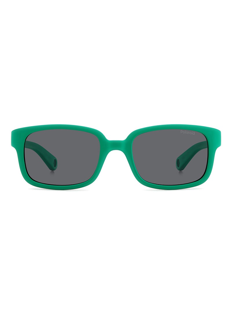 Kids Unisex Polarized Rectangular Sunglasses - Pld K008/S Green Millimeter - Lens Size: 44 Mm