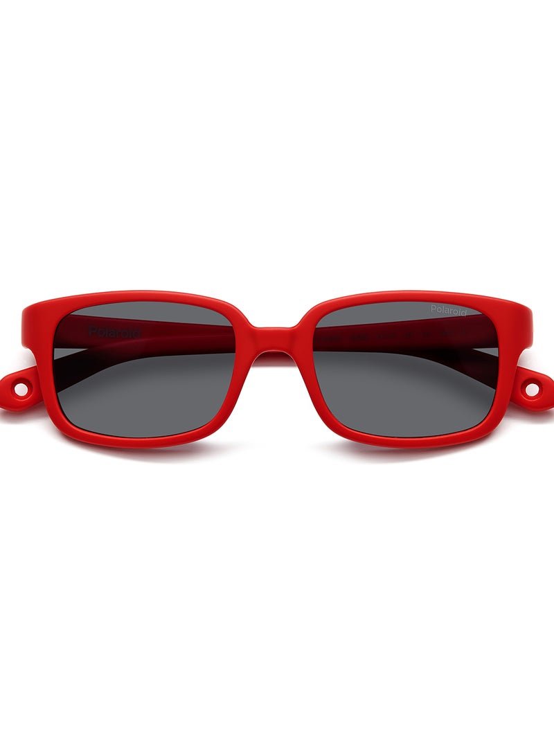 Kids Unisex Polarized Rectangular Sunglasses - Pld K008/S Red Millimeter - Lens Size: 44 Mm