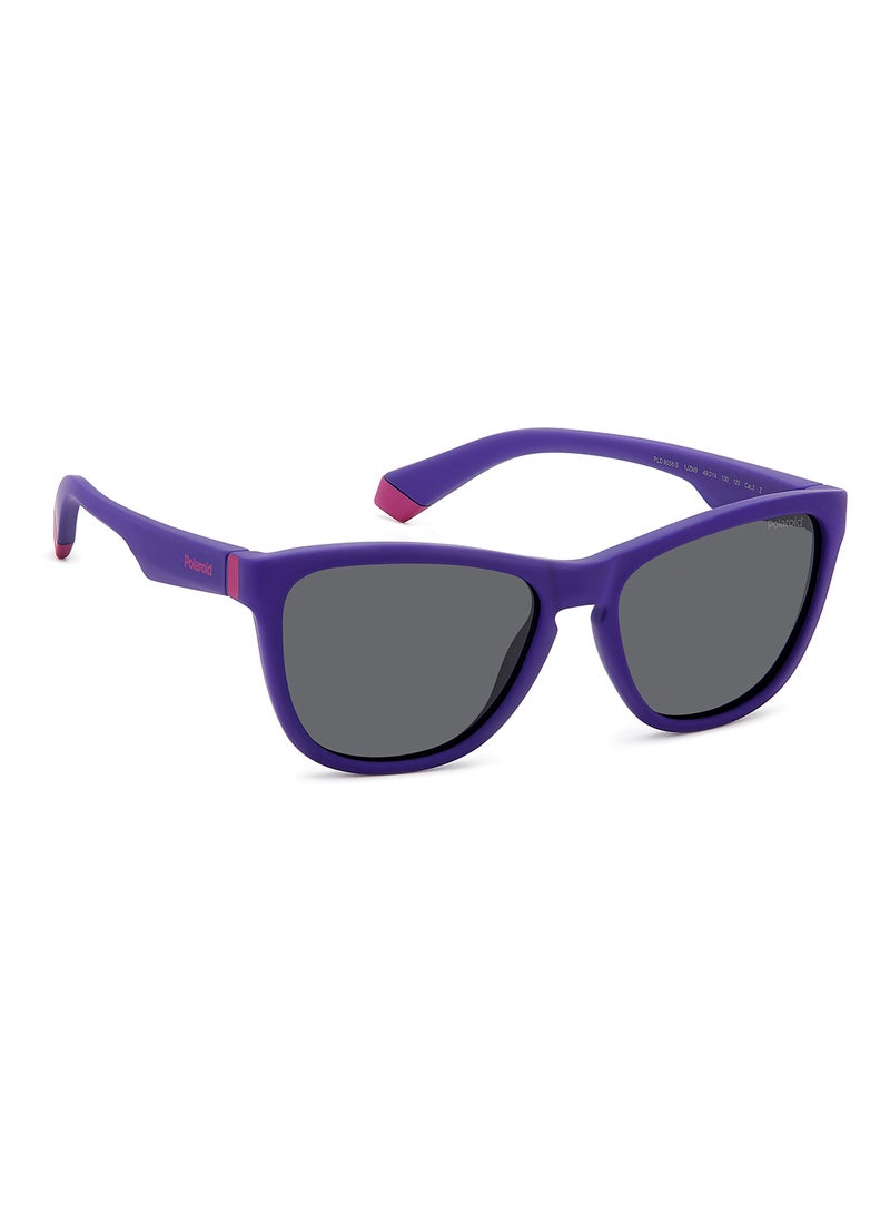 Kids Unisex Polarized Rectangular Sunglasses - Pld 8056/S Violet Millimeter - Lens Size: 49 Mm