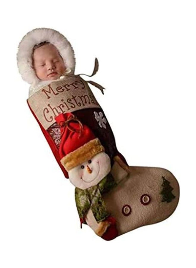 Santa Theme Photo Sleeping Bag Socks And Hat Prop Outfits black