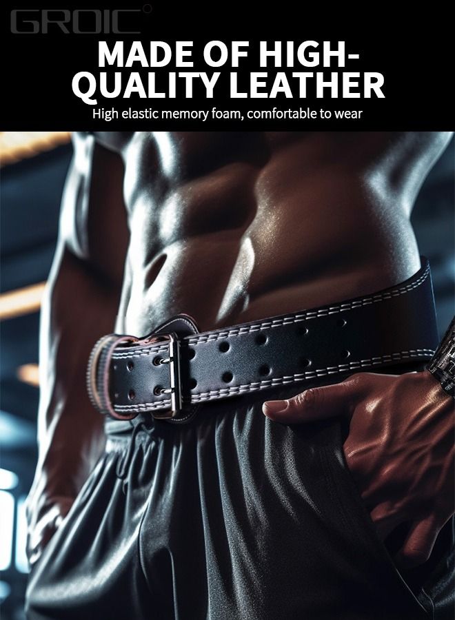 Weight Lifting Belt Strength Weightlifting Belt, Weight Belt for Workout on Fitness Equipment, Weight Lifting Back Support Workout belt for Lifting, Fitness, Cross Training and Powerlifting