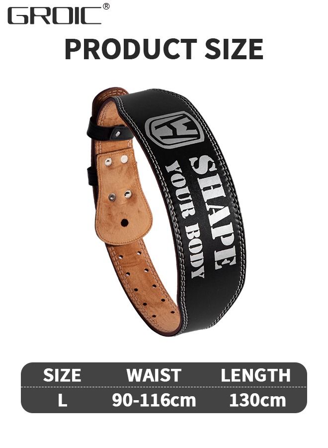 Weight Lifting Belt Strength Weightlifting Belt, Weight Belt for Workout on Fitness Equipment, Weight Lifting Back Support Workout belt for Lifting, Fitness, Cross Training and Powerlifting