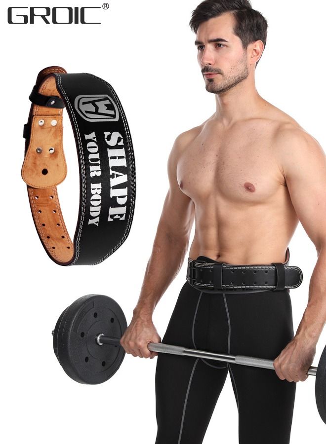 Weight Lifting Belt Strength Weightlifting Belt, Weight Belt for Workout on Fitness Equipment, Weight Lifting Back Support Workout belt for Lifting, Fitness, Cross Training and Powerlifting