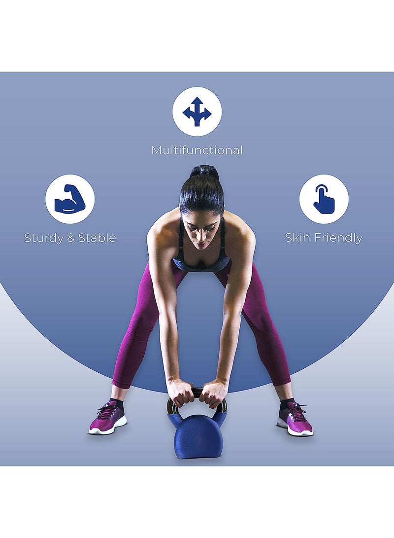 Kettlebell of 12Kg (26.4LB) Includes 1 * 12Kg (26.4LB) | Material : Iron with Rubber Coat | Exercise, Fitness and Strength Training Weights at Home/Gym | Unisex