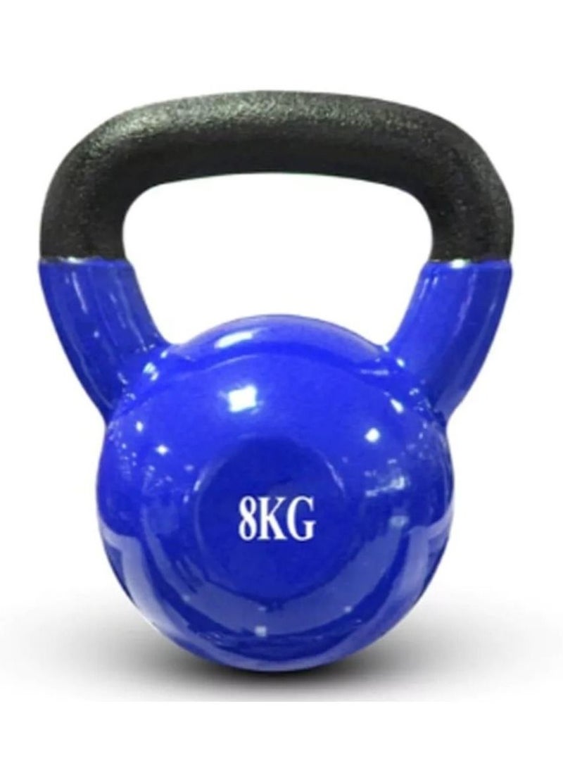 Vinyl Kettlebell 8Kg Blue