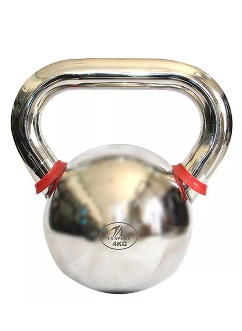 Chrome Kettlebell 4Kg Silver