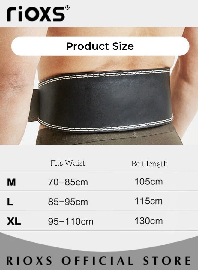 Weightlifting Leather Belt for Adult Men and Women Gym Weightlifting Belt for Heavy Functional Fitness Sports Weightlifting Strength Training Equipment