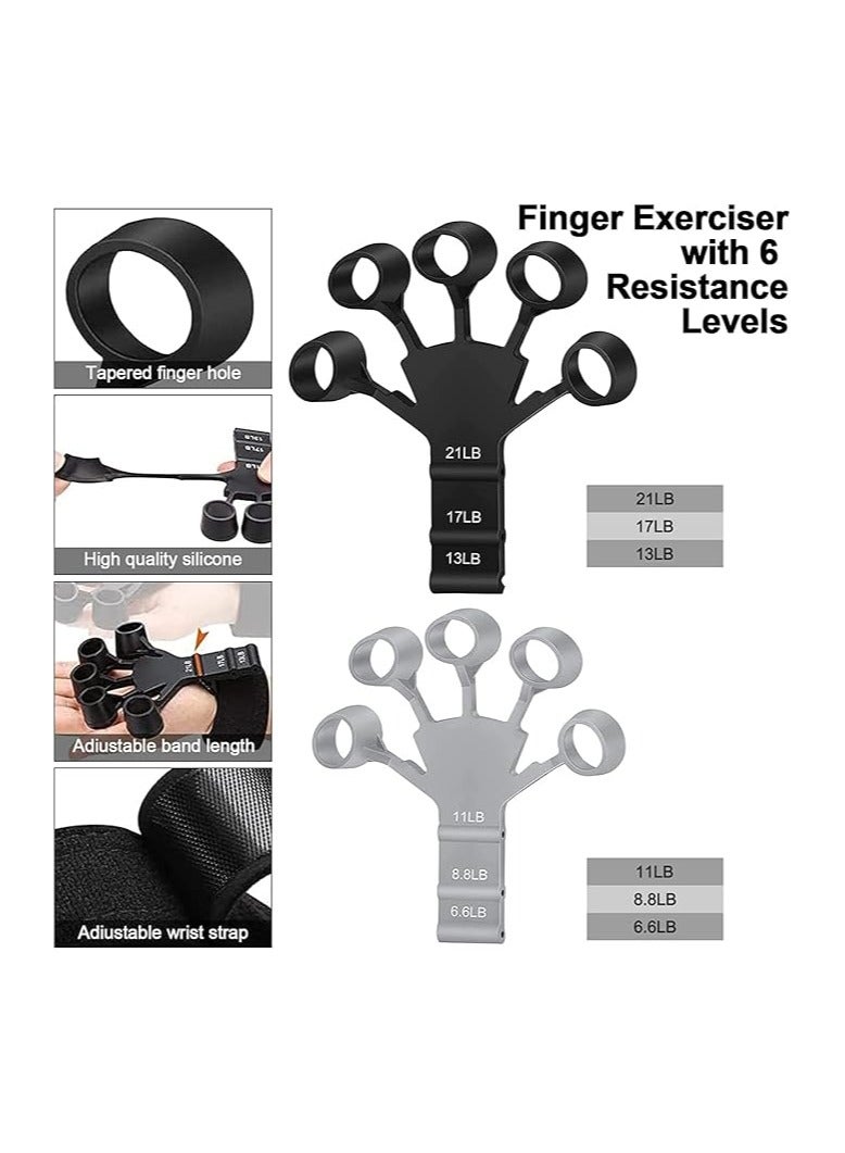 Finger Gripper Finger Exerciser Guitar Finger Exerciser 6 Resistant Levels Recovery Physical Tools For Patient