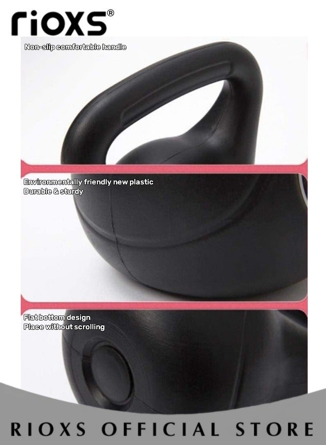 4 KG Kettlebell,Cast Iron Rubber Coated Kettle Bell,Strength Training Kettlebell, With Handle,Kettle Bell Weights For Weight Lifting Conditioning Strength Core Training Full Body Workout
