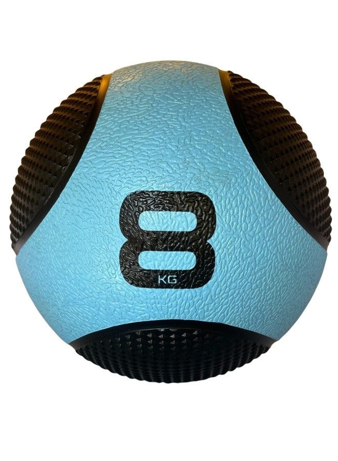 FORTUSS Medicine Ball 8 KG, Comfort Non-Slip Textured Grip for Strength Training
