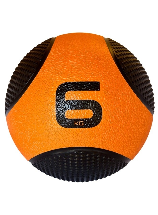 FORTUSS Medicine Ball 6 KG, Comfort Non-Slip Textured Grip for Strength Training