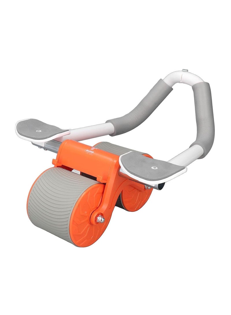 Rebound Abdominal Wheel - Non-Slip Double Wheels with Elbow Support and Knee Pad for Abs Workout Core Training