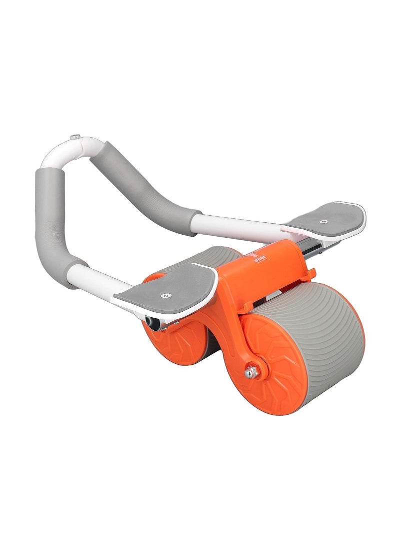 Rebound Abdominal Wheel - Non-Slip Double Wheels with Elbow Support and Knee Pad for Abs Workout Core Training