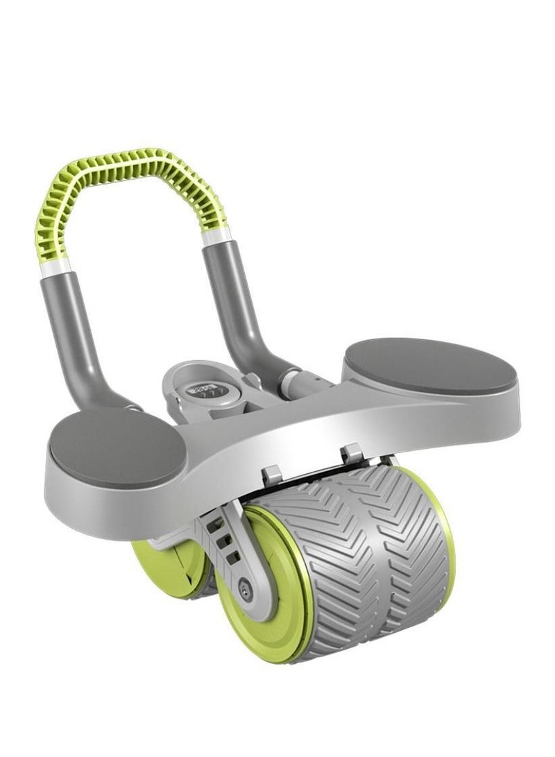 Automatic Rebound Abdominal Roller Tool with Elbow Support and Digital Meter Core Strength Training