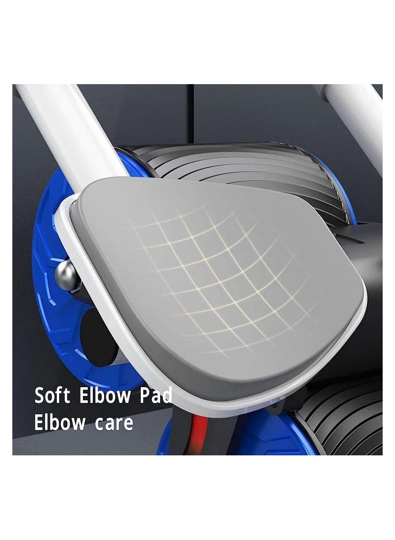 Automatic Rebound Abdominal Roller Tool with Elbow Support and Digital Meter Core Strength Training