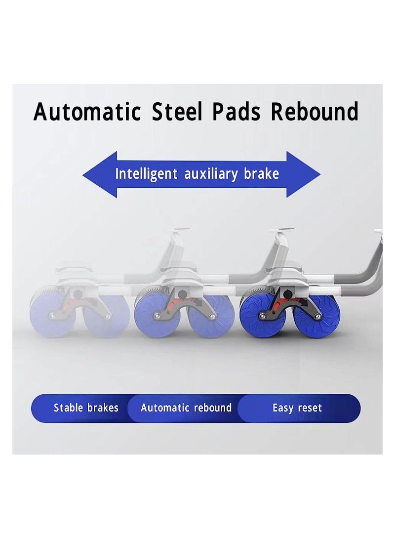 Automatic Rebound Abdominal Roller Tool with Elbow Support and Digital Meter Core Strength Training