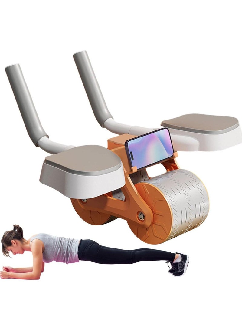 Abdominal Wheel Automatic Rebounding Muscle Machine Phone Holder Elbow Flat Support Trainer Roller Fitness Equipment