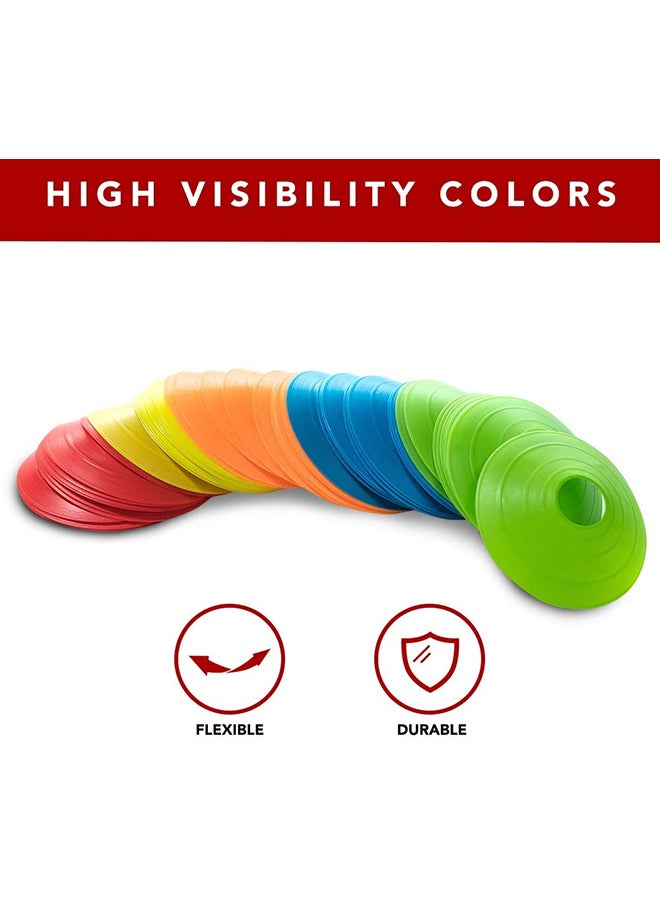 50-Piece Multipurpose Training Disk Cone Set 25cm