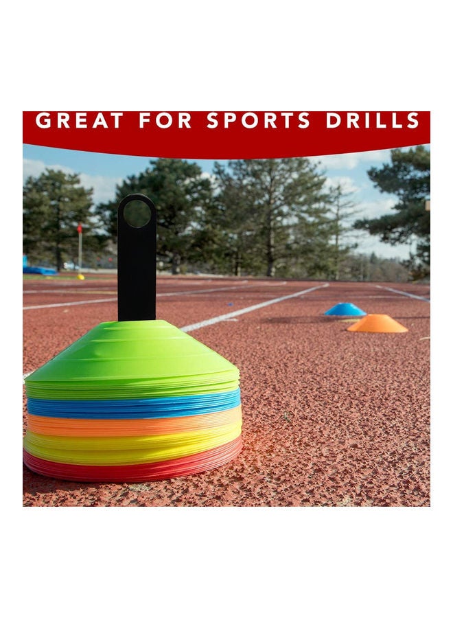 50-Piece Multipurpose Training Disk Cone Set 25cm