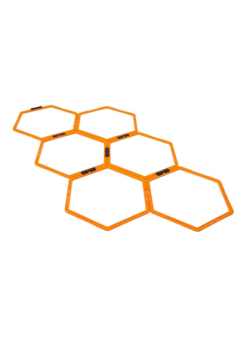 Hexagonal Speed agility Ladder 6 Rings Set