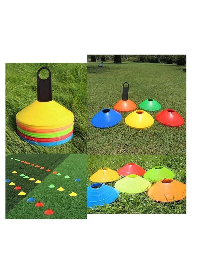 Agility Training Sports Cones, Soccer Cones with Holder for Soccer Training-100Pcs