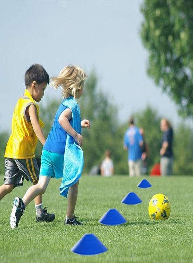 Agility Training Sports Cones, Soccer Cones with Holder for Soccer Training-50Pcs