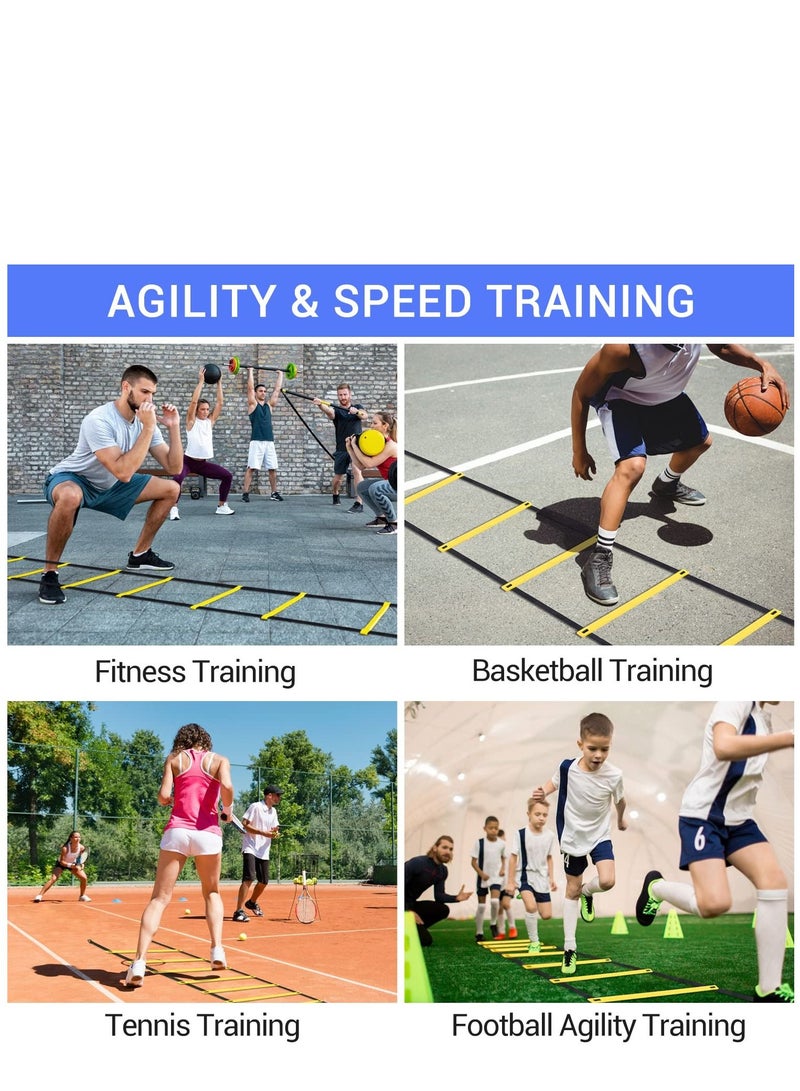 Speed Agility Ladder Track and Field Equipment for Sports Training and Soccer Football Tennis Baseball Drills