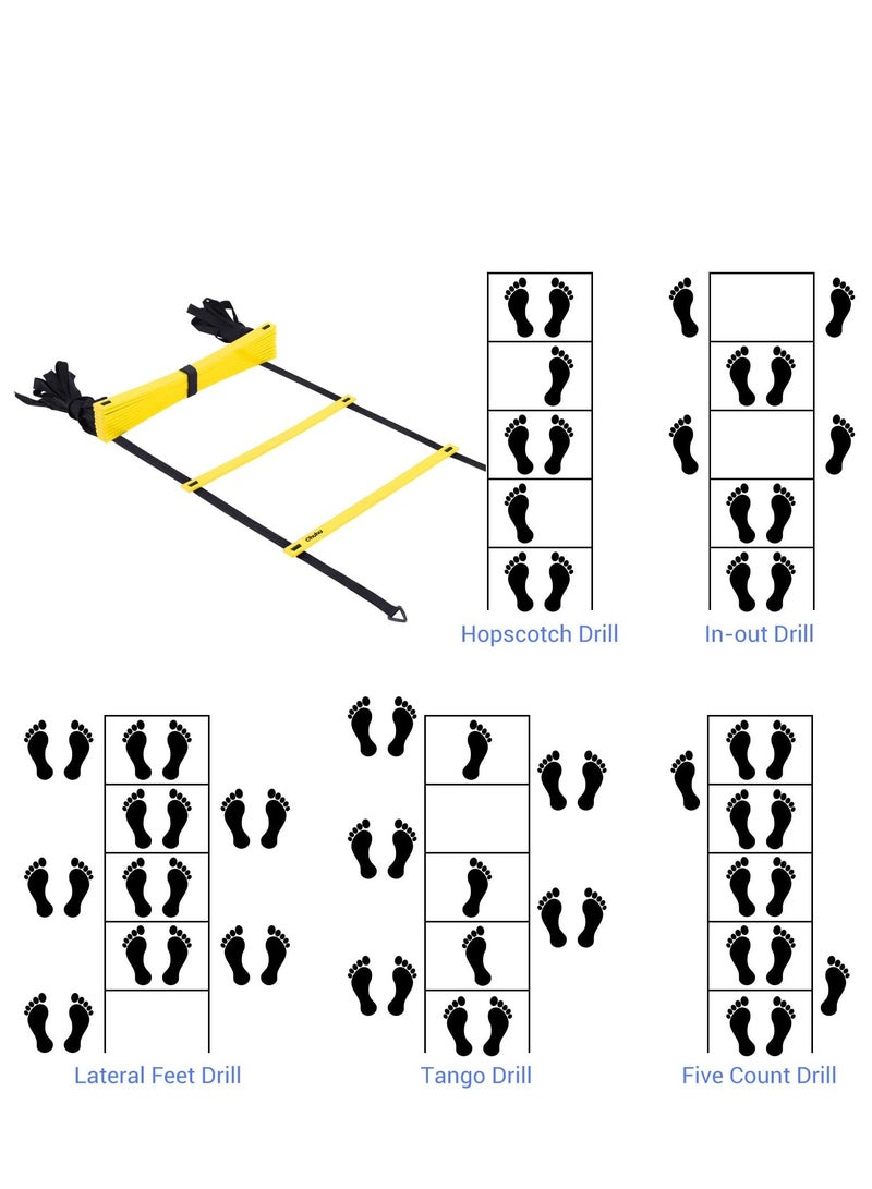 Speed Agility Ladder Track and Field Equipment for Sports Training and Soccer Football Tennis Baseball Drills