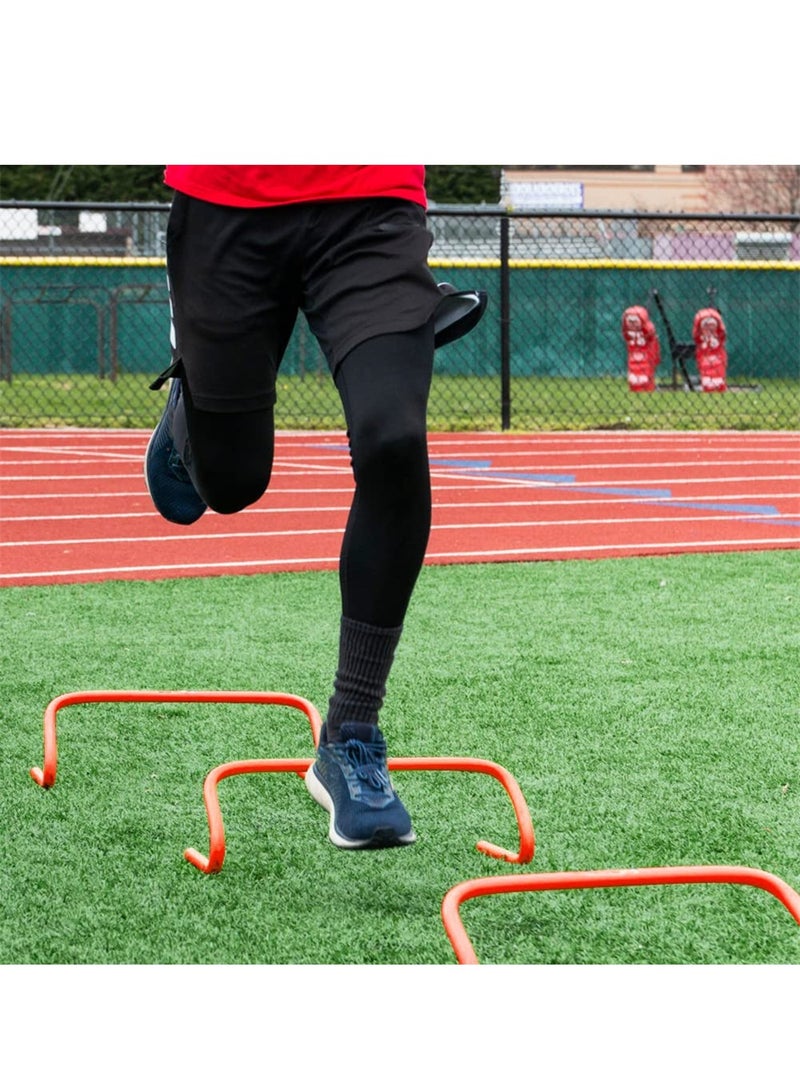 Agility Speed Training Hurdles, 4 Pack Detachable Agility Training Hurdles, Football Training Equipment, Foldable for Jumping, Racing, Obstacle Courses, PE Classes,Soccer,Track & Field & More