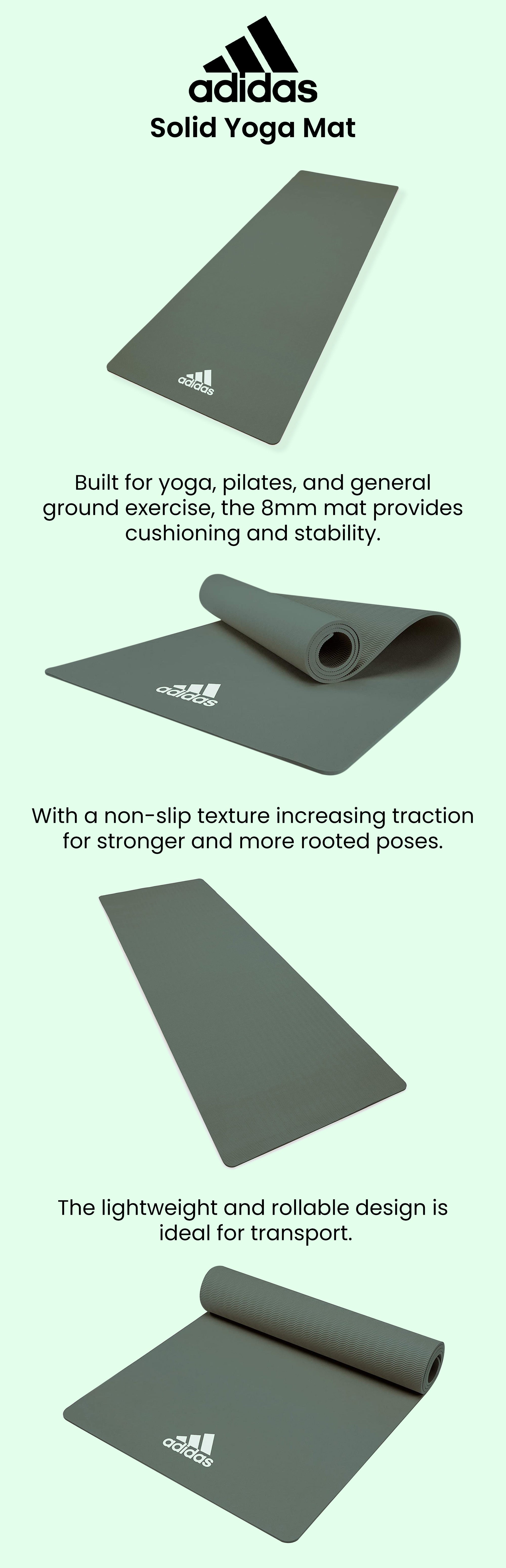 Solid Yoga Mat 173x61x0.15cm